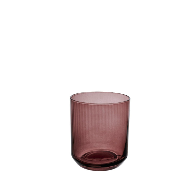 Ribbet glas lysholder