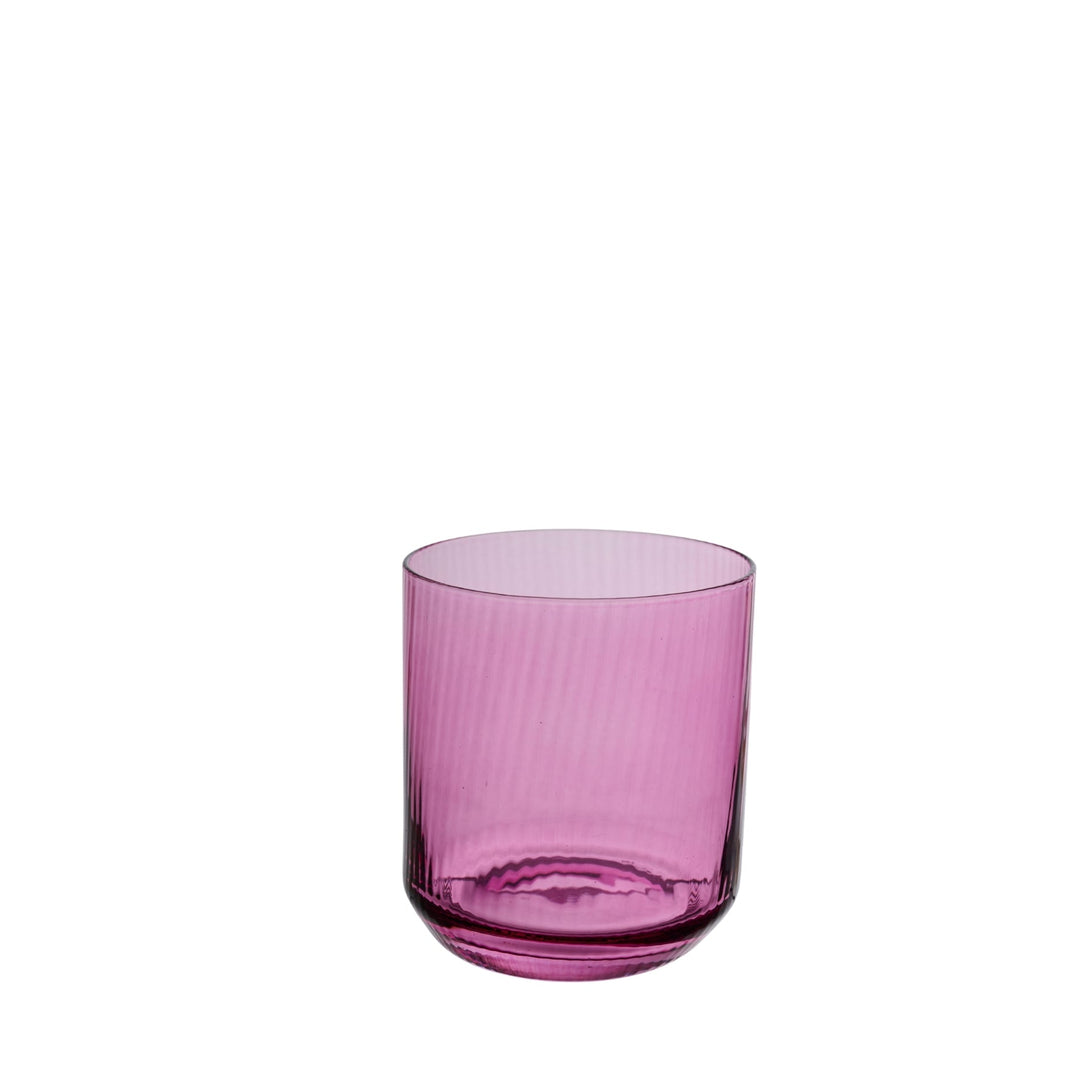 Ribbet glas lysholder