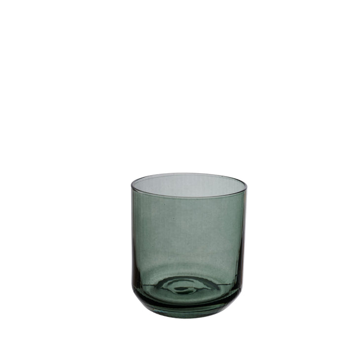 Ribbet glas lysholder