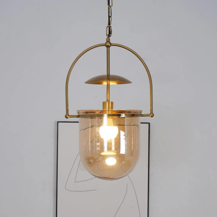 Luz Pendente de Vidro Vintage