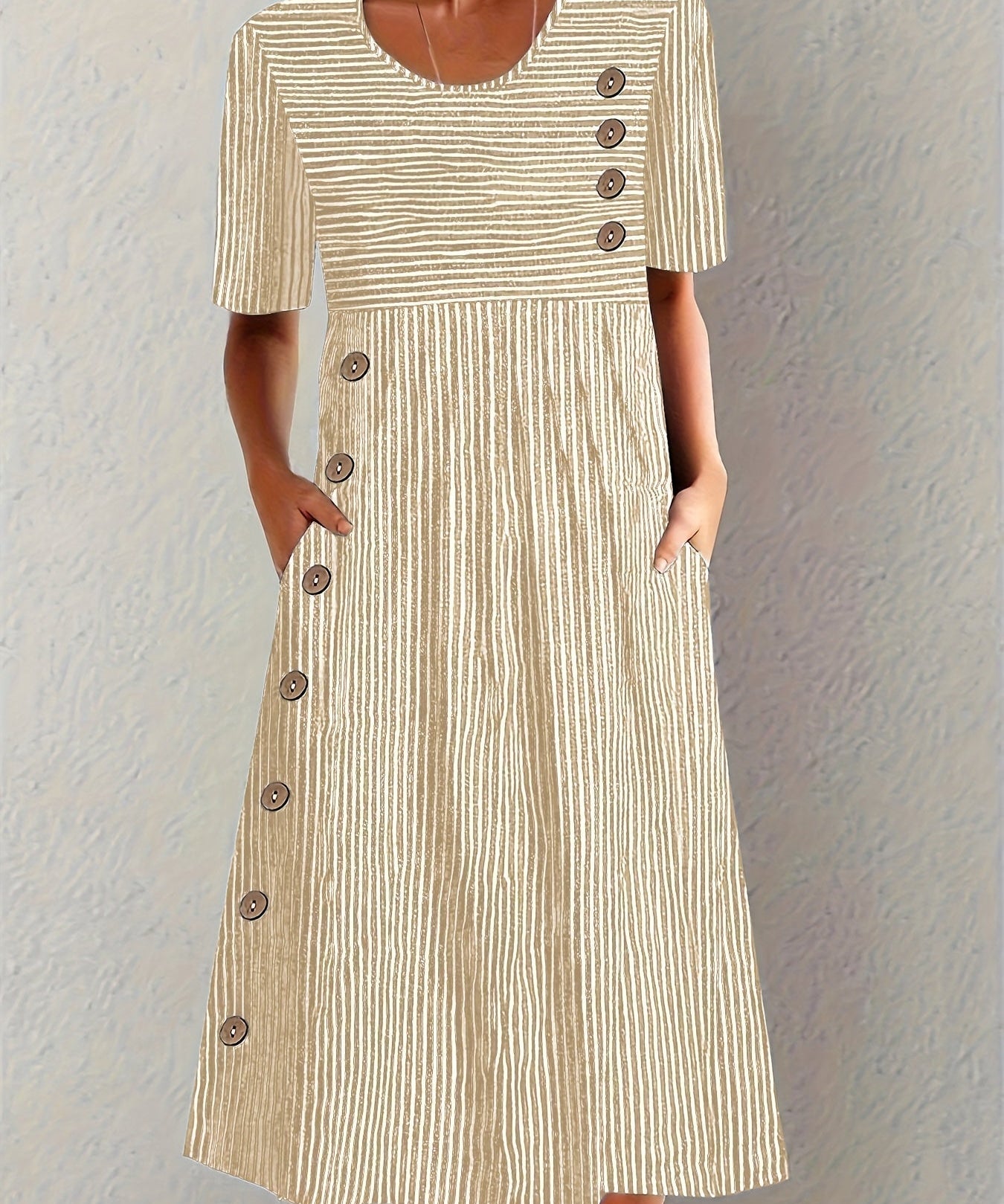 Íris | Vestido de Verão Listrado