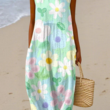 Inês - Vestido Midi Floral Blossom Pastel