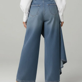 Audrey™ | Calças de denim com nó
