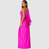 Meda - Elegante vestido maxi de um ombro