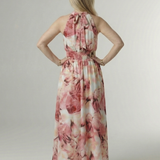Graça - Vestido Midi com Decote Franzido