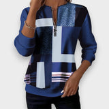 Margaret | Sweatshirt casual com meia abertura