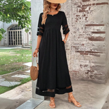 Aubrée – Vestido midi que realça a silhueta