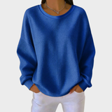 Nora | Sweater de Algodão Tricotado em Waffle de Inverno com Mangas Longas