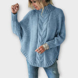 Elysian - Pullover Tricotado com Padrão de Cabos