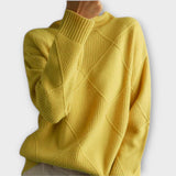 Melanie - Pullover de Gola Alta Confortável