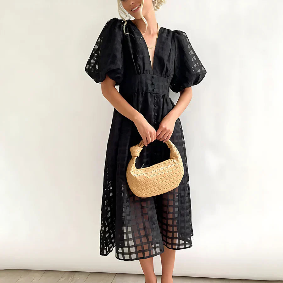 Lise™ | Vestido Midi Romântico