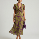 Sara - Robe Midi Floral Relaxada