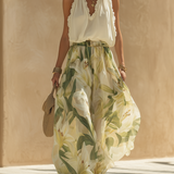 Lysandra™ | Conjunto fluido com padrão floral elegante