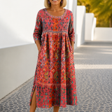 Inês | Vestido Midi Impresso