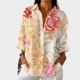 Blusa leve e colorida com estampado