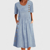 Jarna - Vestido Midi Listrado