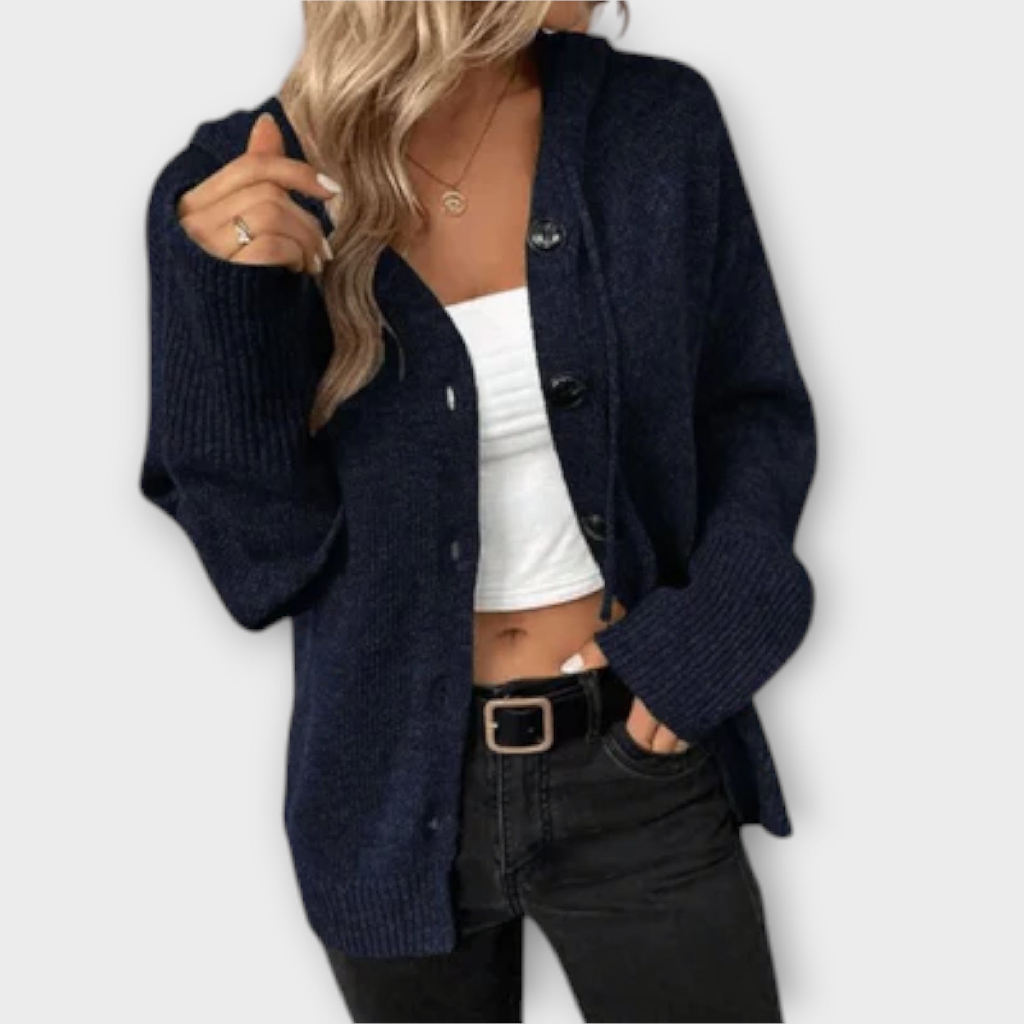 Brittan - Cardigan Tricotado com Botões