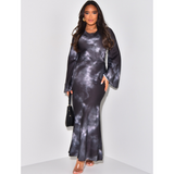Royal | Vestido Maxi Ajustado de Cetim Elegante com Laço nas Costas