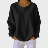 Nora | Sweater de Algodão Tricotado em Waffle de Inverno com Mangas Longas