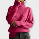Melanie - Pullover de Gola Alta Confortável