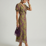 Sara - Robe Midi Floral Relaxada