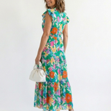 Lila | Vestido Midi Camisola Floral