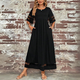 Aubrée – Vestido midi que realça a silhueta