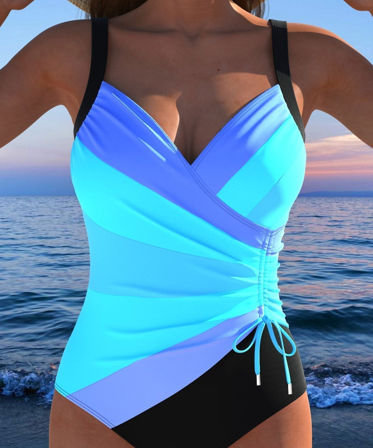 Éloria – Fato de banho elegante com estampado colorido