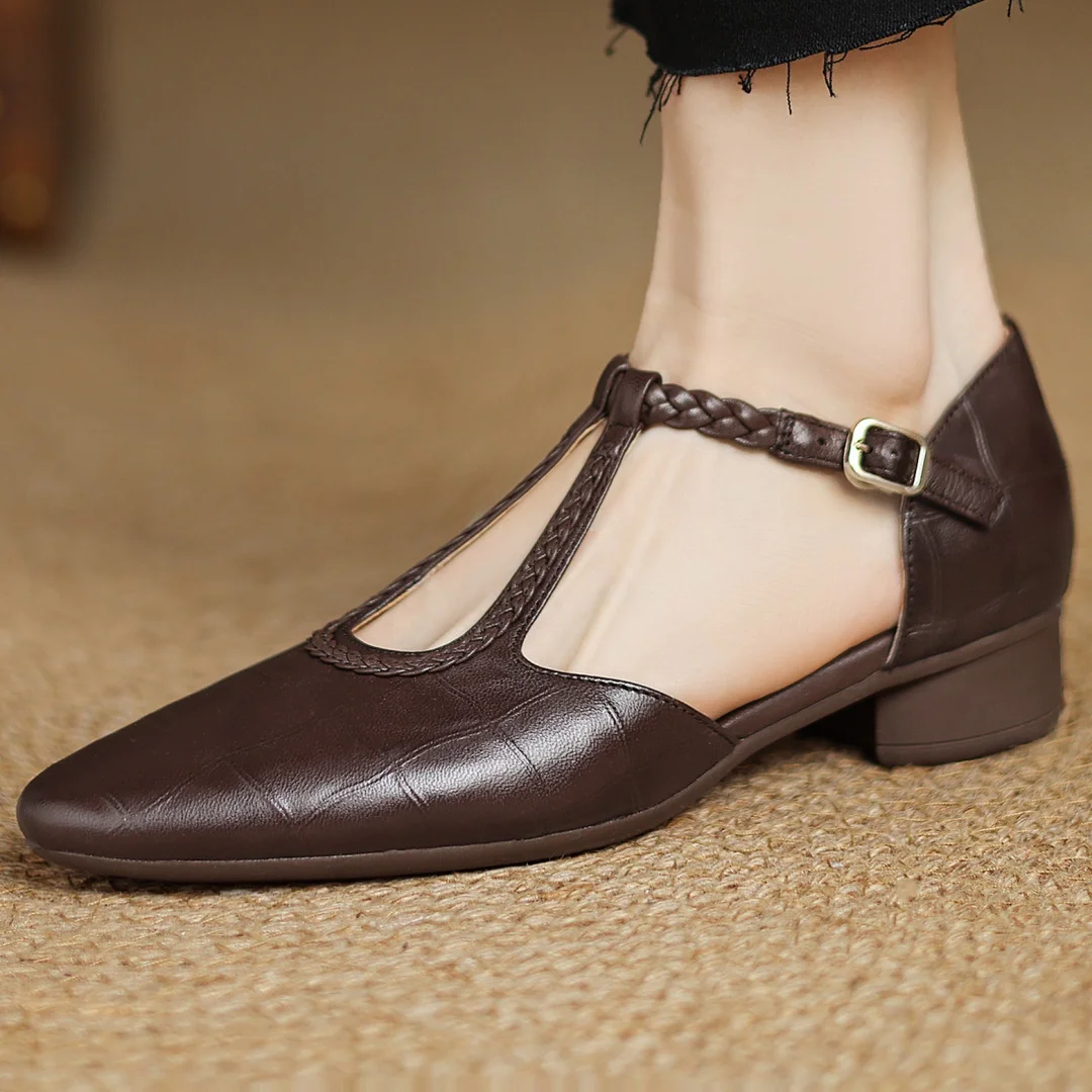 Mary Janes Clássicas Fivela Lateral Mulher | Elegantes Primavera