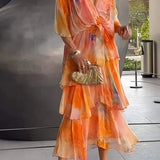 Cassia – Vestido elegante em chiffon