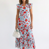 Lila | Vestido Midi Camisola Floral