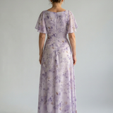 Carlota - Vestido Midi com Mangas Volantes