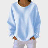 Nora | Sweater de Algodão Tricotado em Waffle de Inverno com Mangas Longas