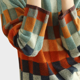 Kimberly | Sweater de gola alta com padrão patchwork