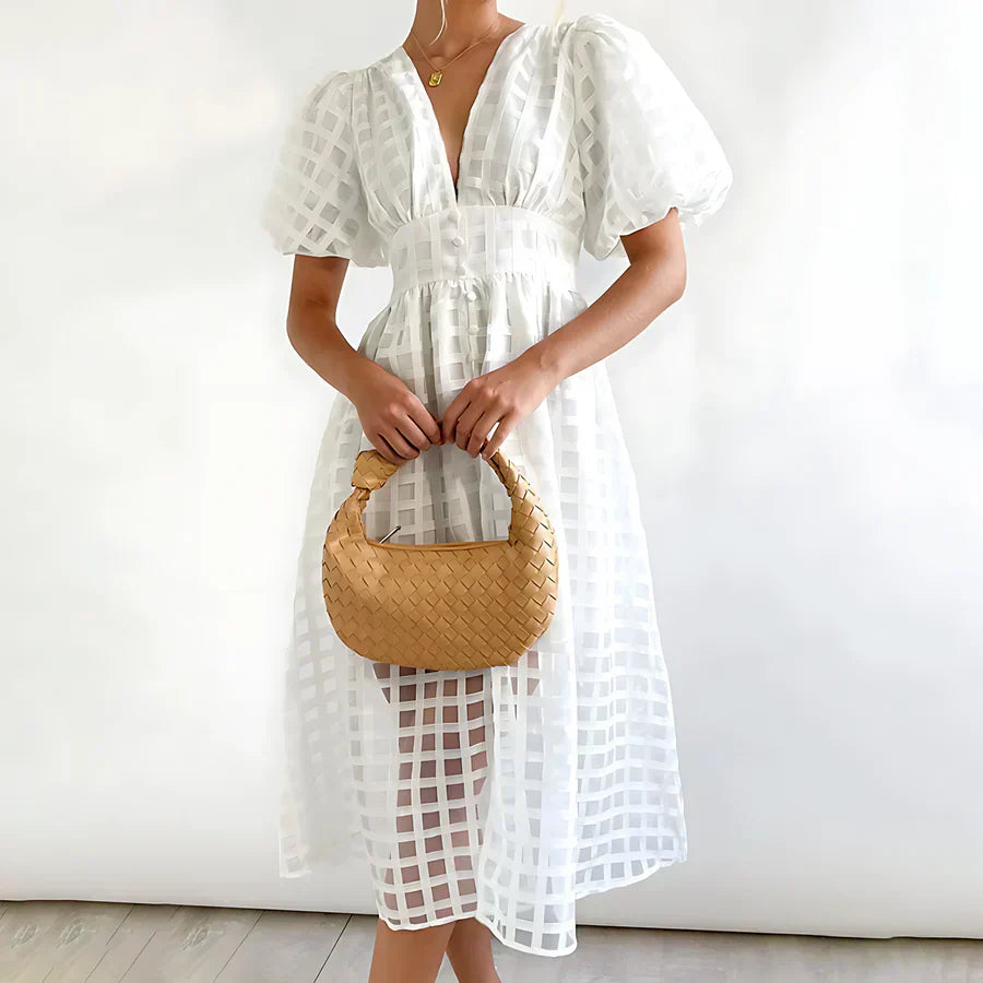 Lise™ | Vestido Midi Romântico