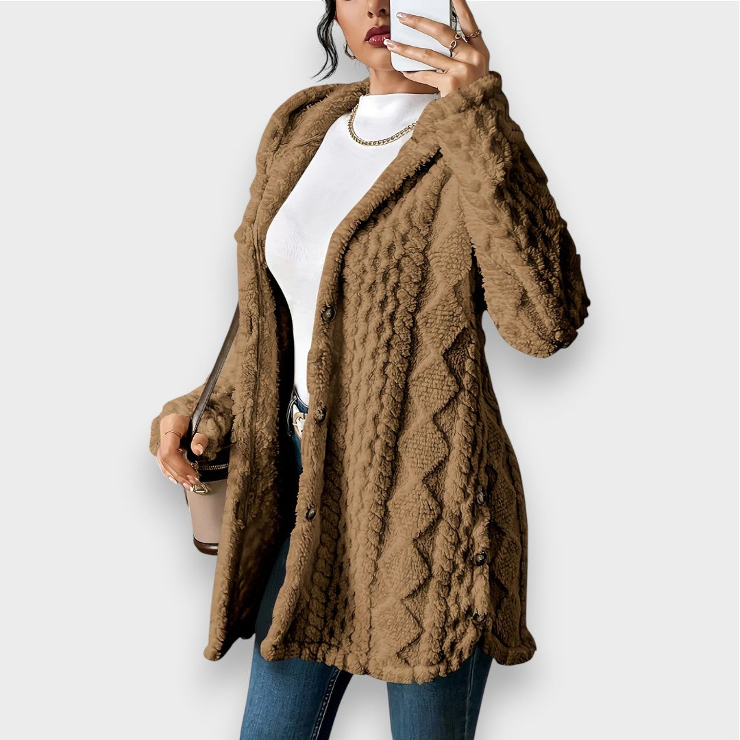 Charlotte | Cardigan de Pelúcia com Capuz