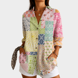 Blusa Patchwork Jardim do Sol