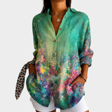 Blusa Artística Pradaria Esmeralda