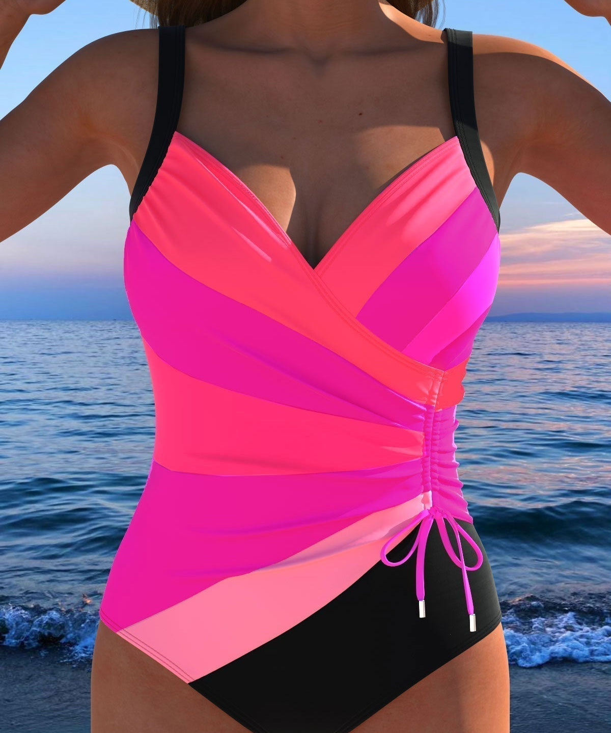 Éloria – Fato de banho elegante com estampado colorido