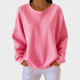 Nora | Sweater de Algodão Tricotado em Waffle de Inverno com Mangas Longas