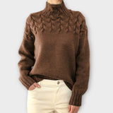 Eva - Pullover Isolante com Detalhe de Tricô de Corda