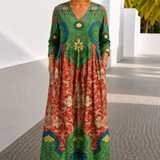 Ana | Vestido Maxi Floral Vintage