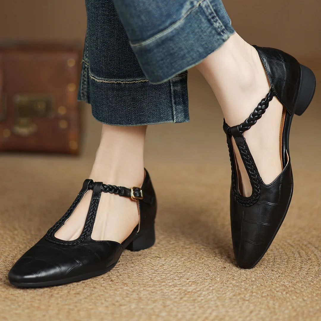 Mary Janes Clássicas Fivela Lateral Mulher | Elegantes Primavera