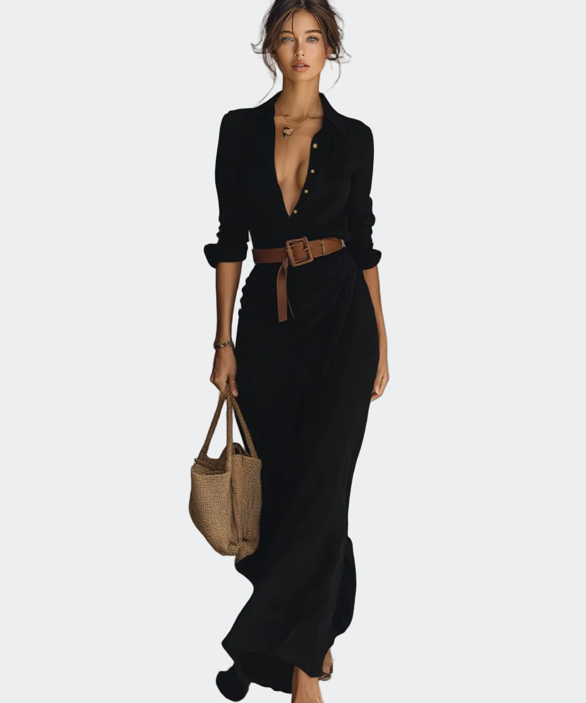 Marija - Vestido Maxi com Cinto