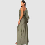 Meda - Elegante vestido maxi de um ombro