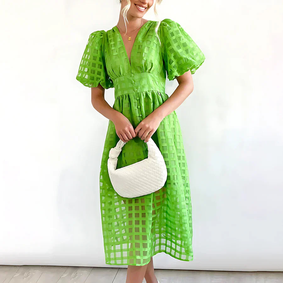 Lise™ | Vestido Midi Romântico