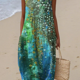 Zara - Vestido Midi Estampado Recife