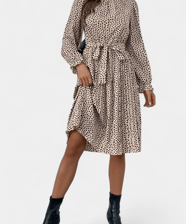 Agnes | Leopardo plissado
