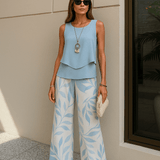 Amélia | Conjunto Azul de Verão Mulher
