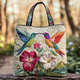 Mala Artesanal - Colibris e Flores Brancas